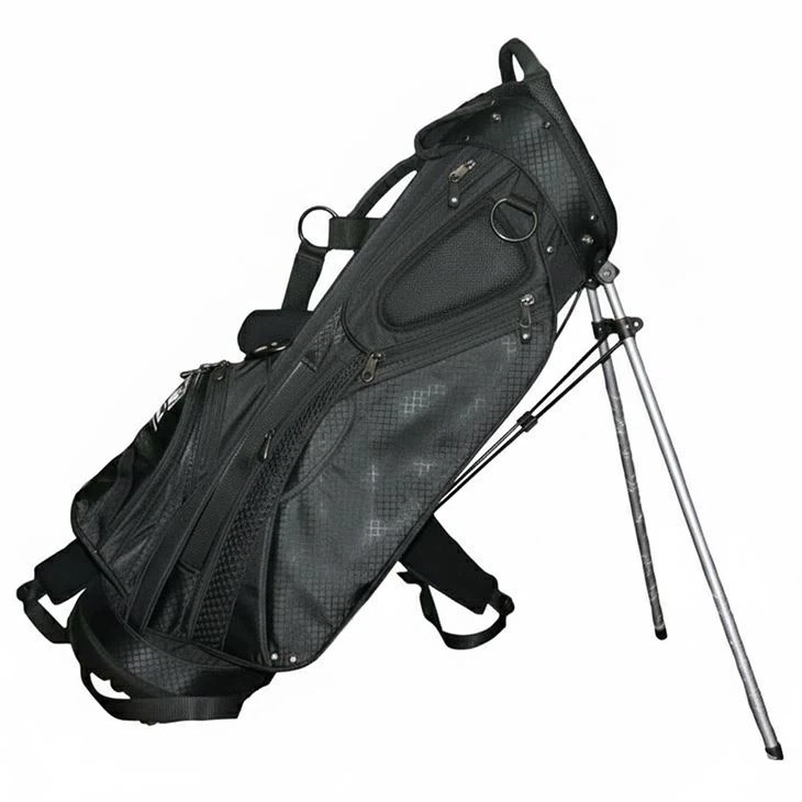 Pure Black Golf Stand Bag With Soft Foam